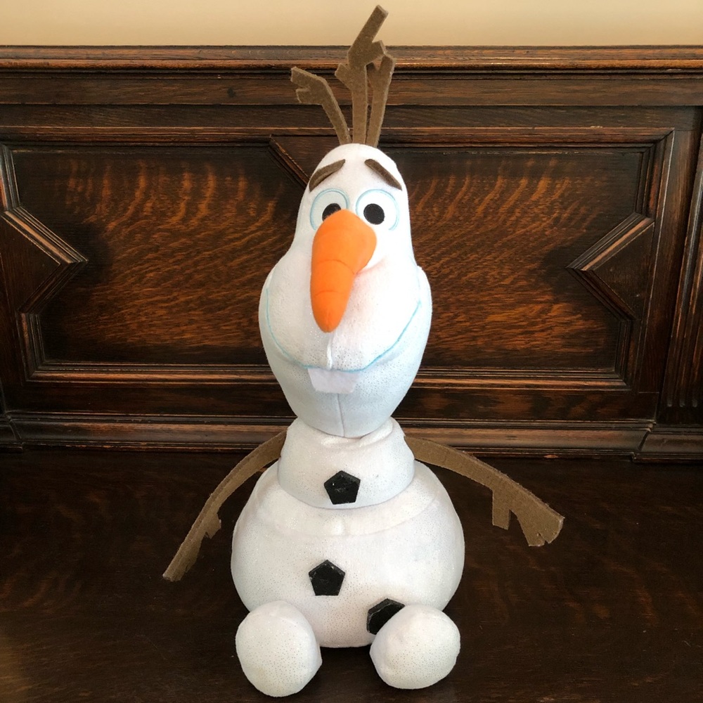 Disney Ty Large Sparkle Olaf Stuffed Animal ❄️
